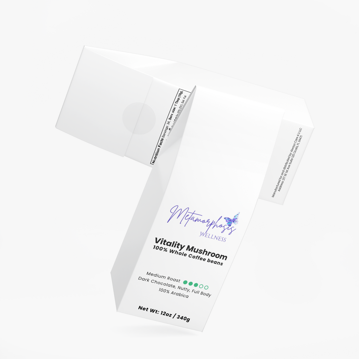 Vitality Mushroom Coffee (Medium Roast)